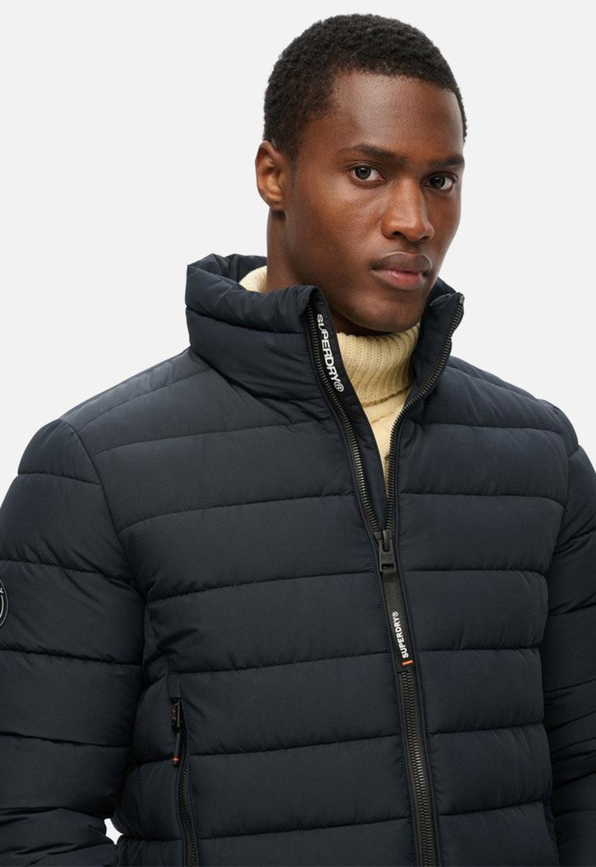 Superdry. - FUJI EMB PADDED JACKET - Eclipse Navy
