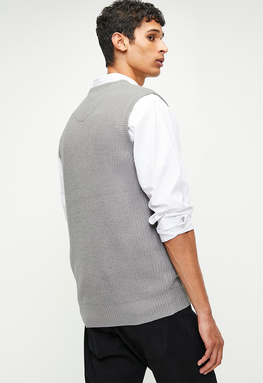 Brave Soul - Knitwear - Silver Grey Marl