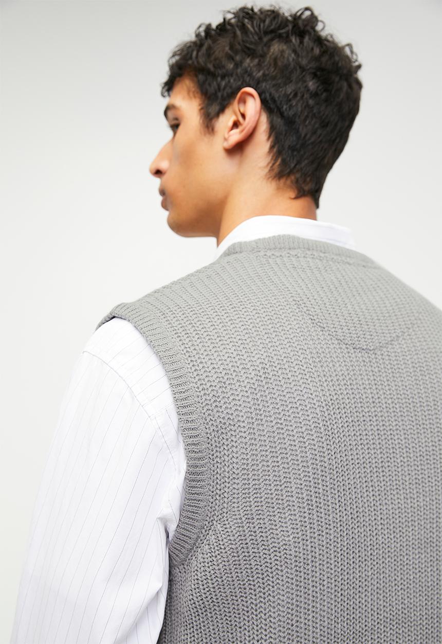 Brave Soul - Knitwear - Silver Grey Marl