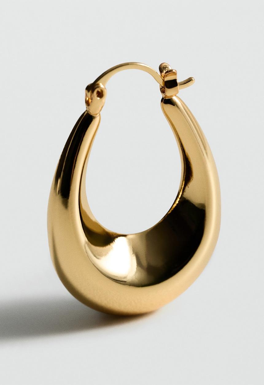 MANGO - Earrings fedora - gold