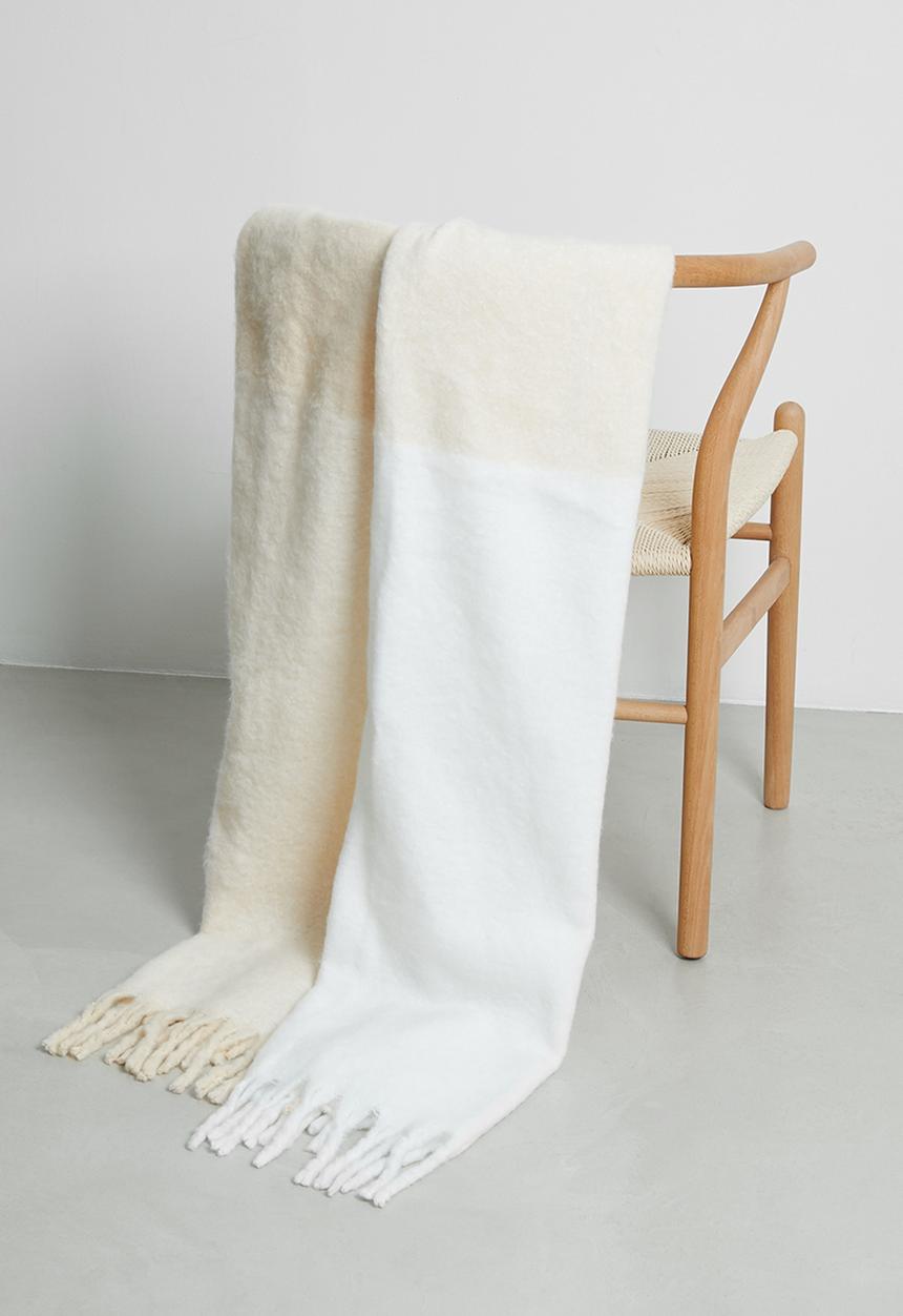 Sixth Floor - Faux Mohair Throw - Taupe