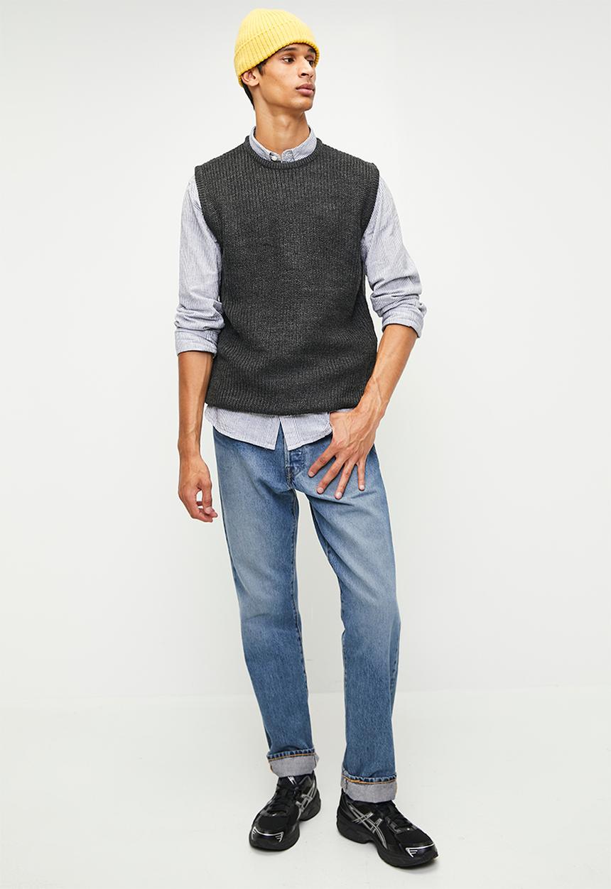 Brave Soul - Knitwear - Dark Charcoal Marl