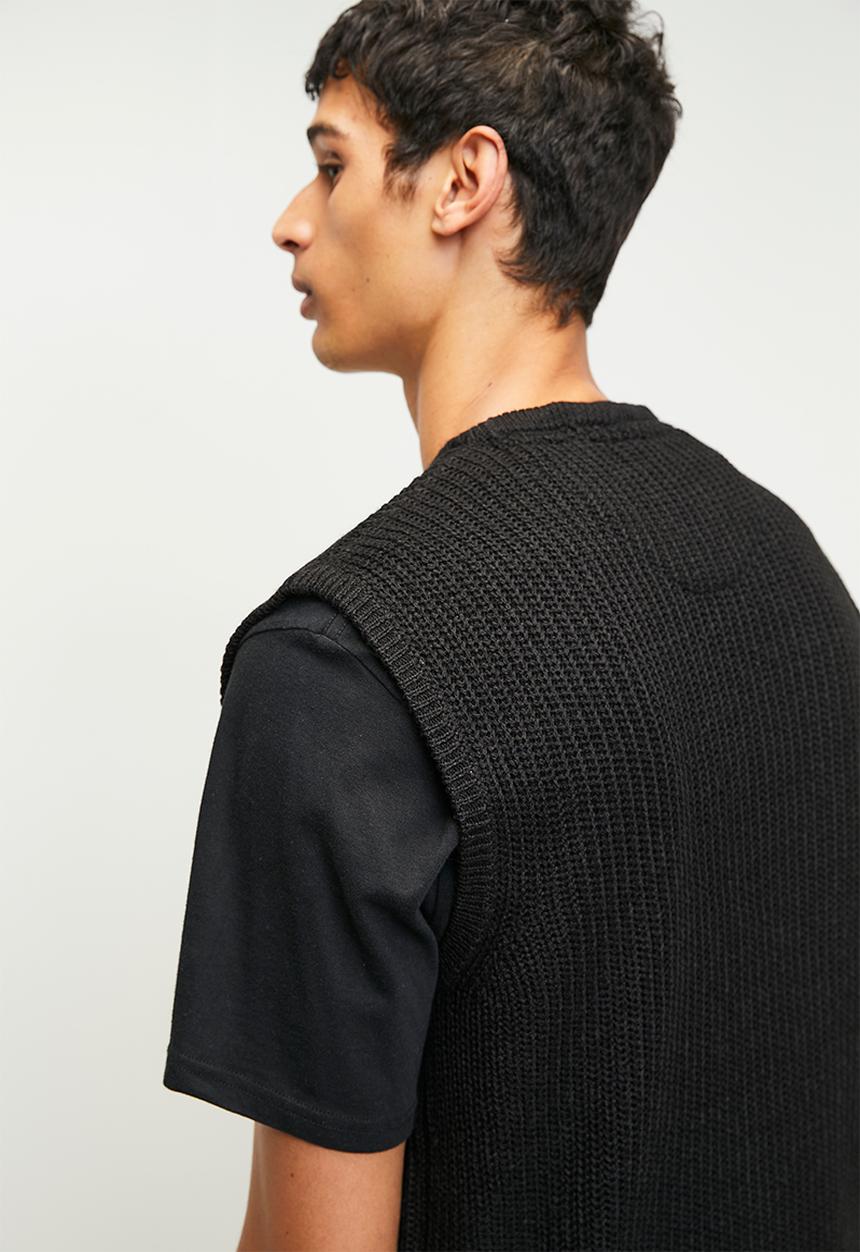 Brave Soul - Knitwear Tee - Jet Black