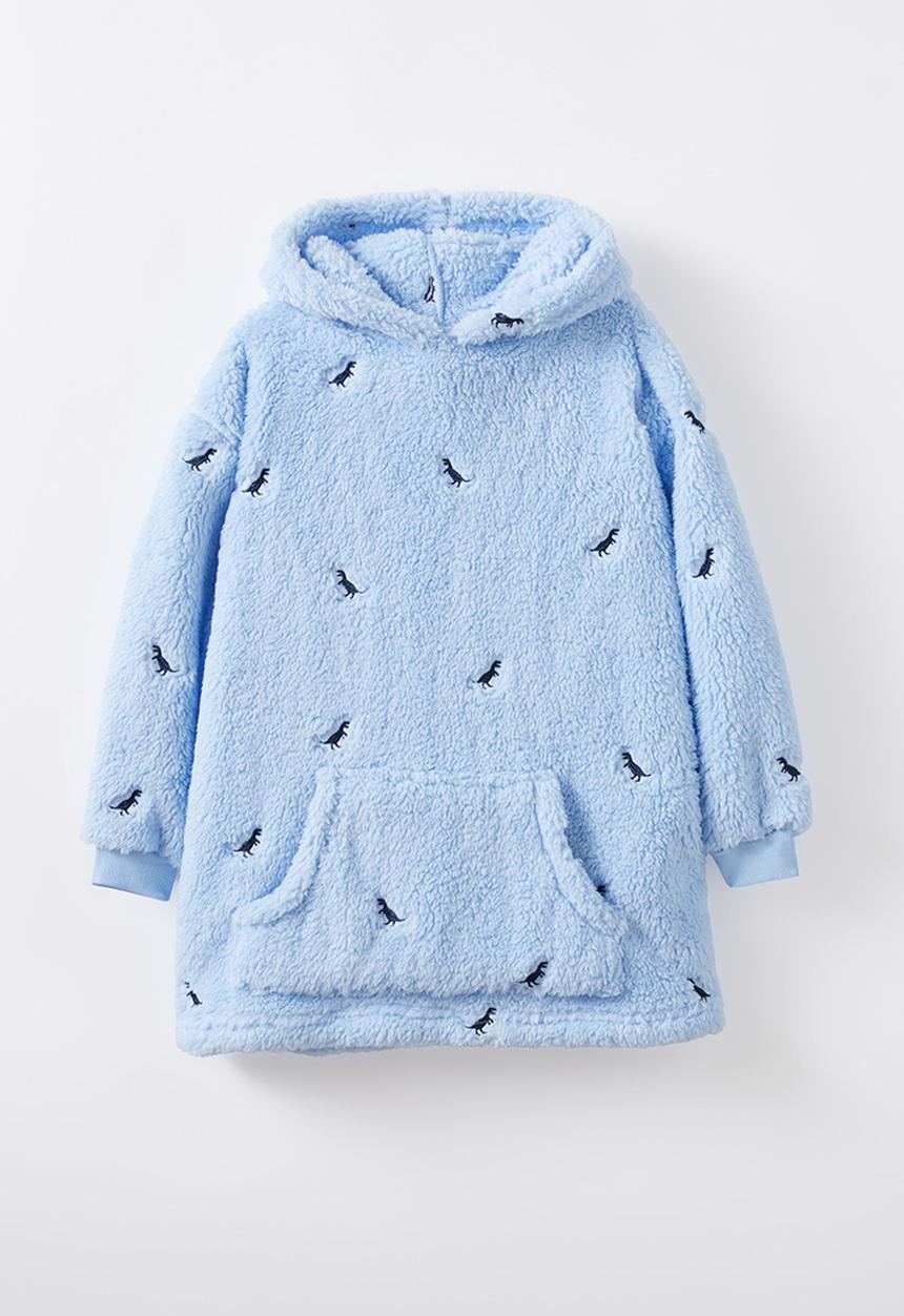 Cotton On - Snugget kids oversized hoodie - dawn blue/ dinos