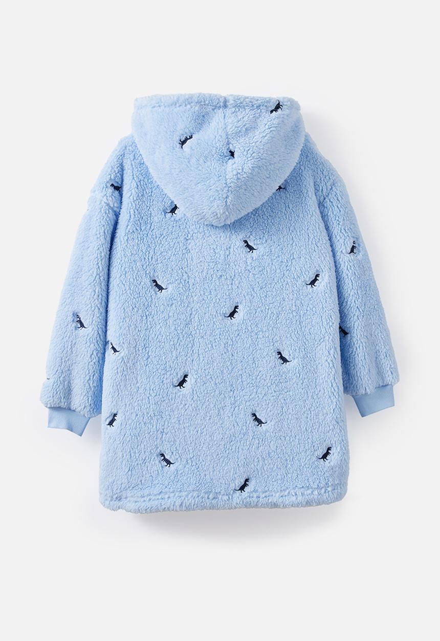 Cotton On - Snugget kids oversized hoodie - dawn blue/ dinos