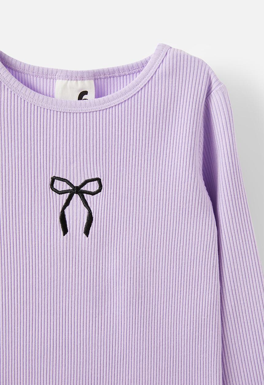 Cotton On - Jade crew - vintage lilac/bows
