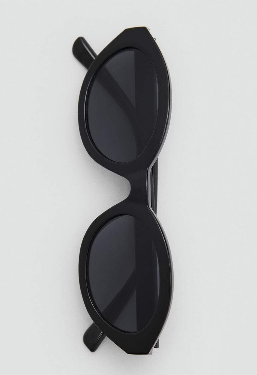 MANGO - Sunglasses flor - black