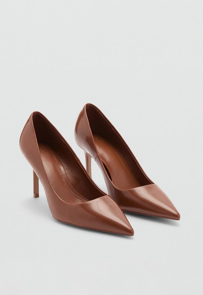 MANGO - Rico heel - dark brown