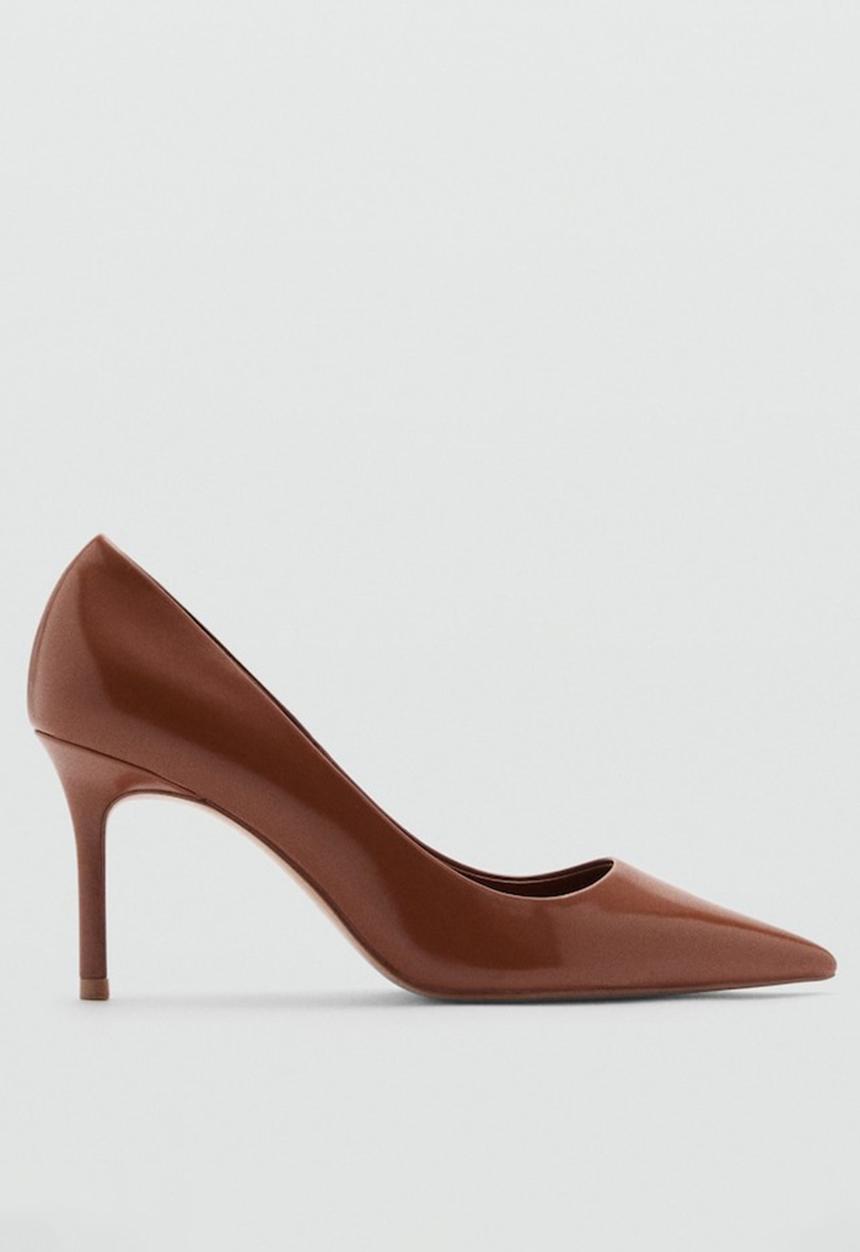 MANGO - Rico heel - dark brown
