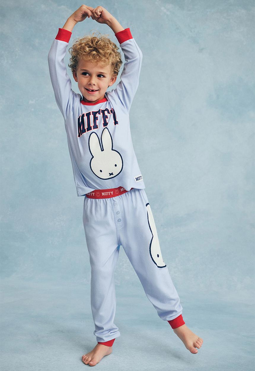 Cotton On - Chuck long sleeve pyjama set licensed - lcn mif dawn blue/ college miffy
