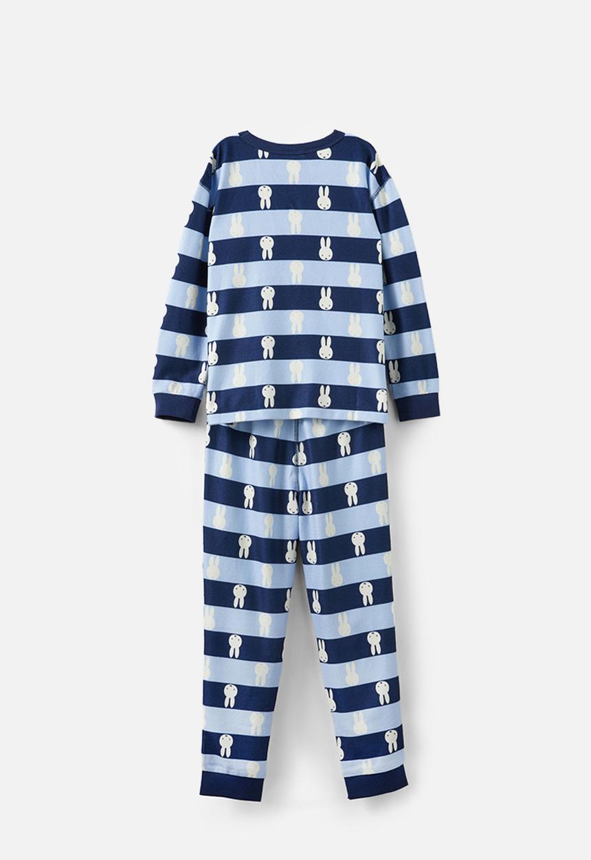 Cotton On - Chuck long sleeve pyjama set licensed - lcn mif dawn blue in the navy/ miffy stripe