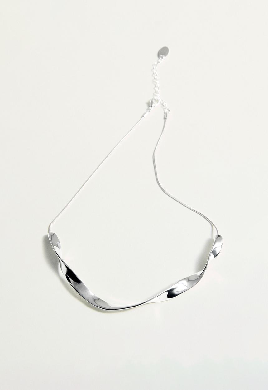 MANGO - Necklace frida -silver