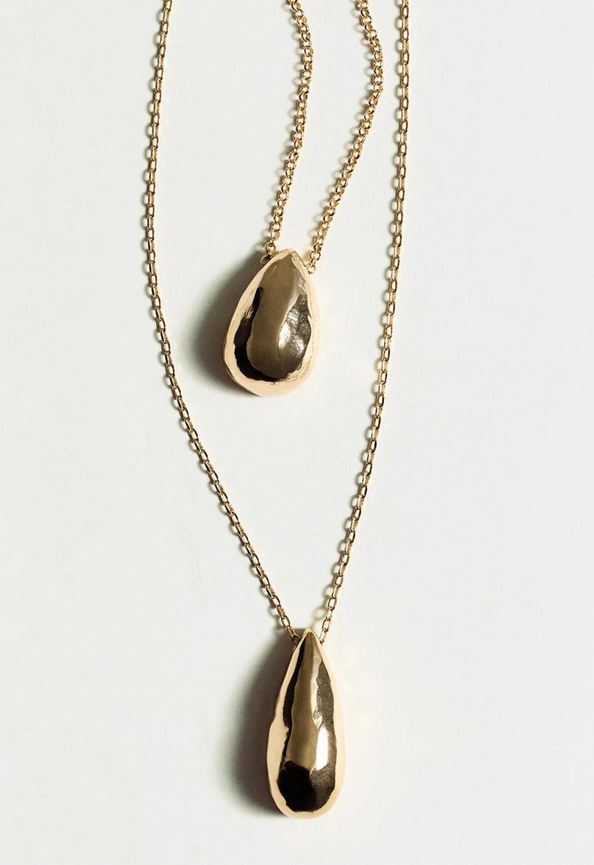 MANGO - Necklace fatima - gold
