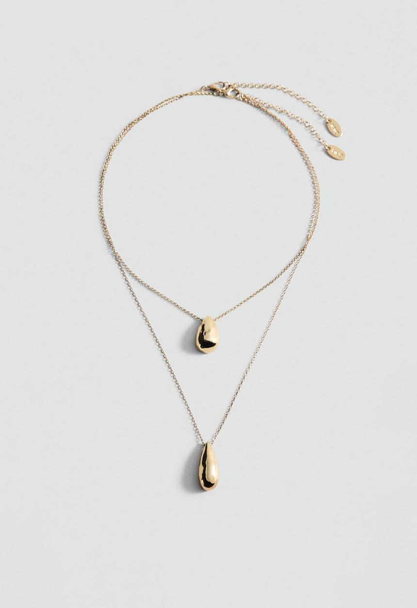 MANGO - Necklace fatima - gold