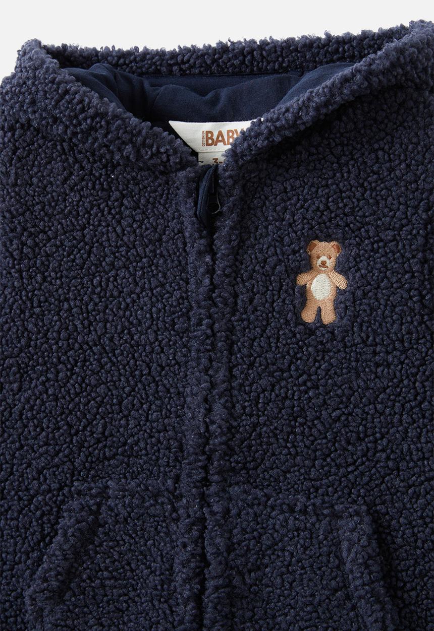 Cotton On - Teddy all in one - navy ink/teddy