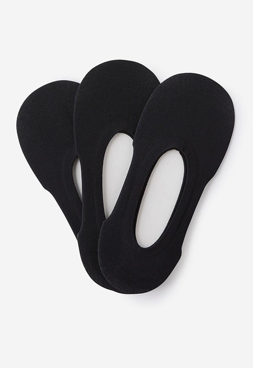 Cotton On - No Show Ballet Sock 3Pk - Black