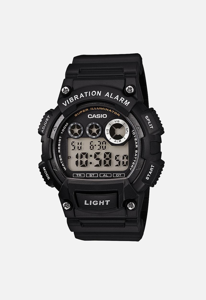 Casio - 100m vibra alarm resin- black