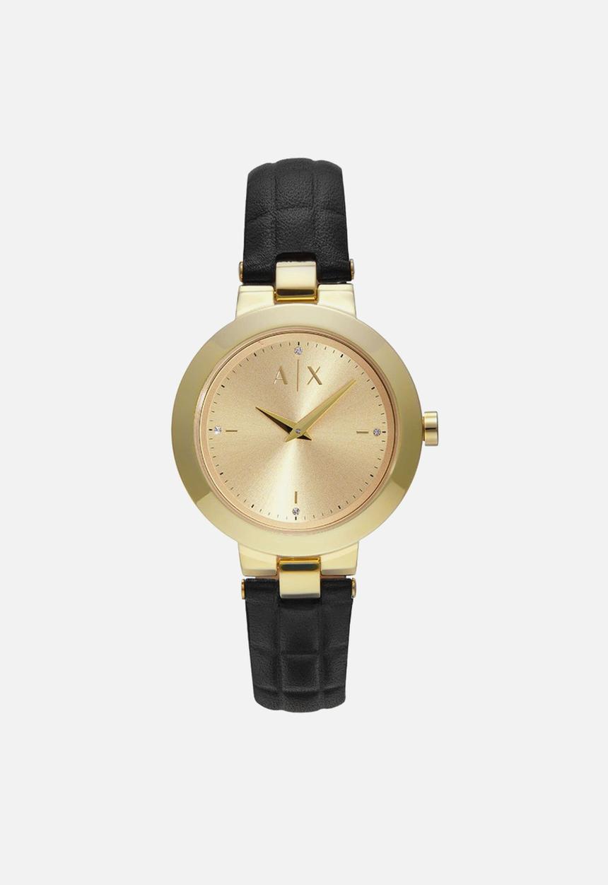 Armani Exchange - Armani Exchange women's two-hand watch - gold