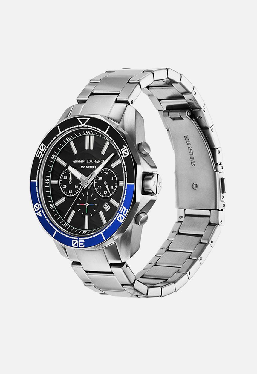 Armani Exchange - Armani Exchange chronograph gunmetal watch - silver