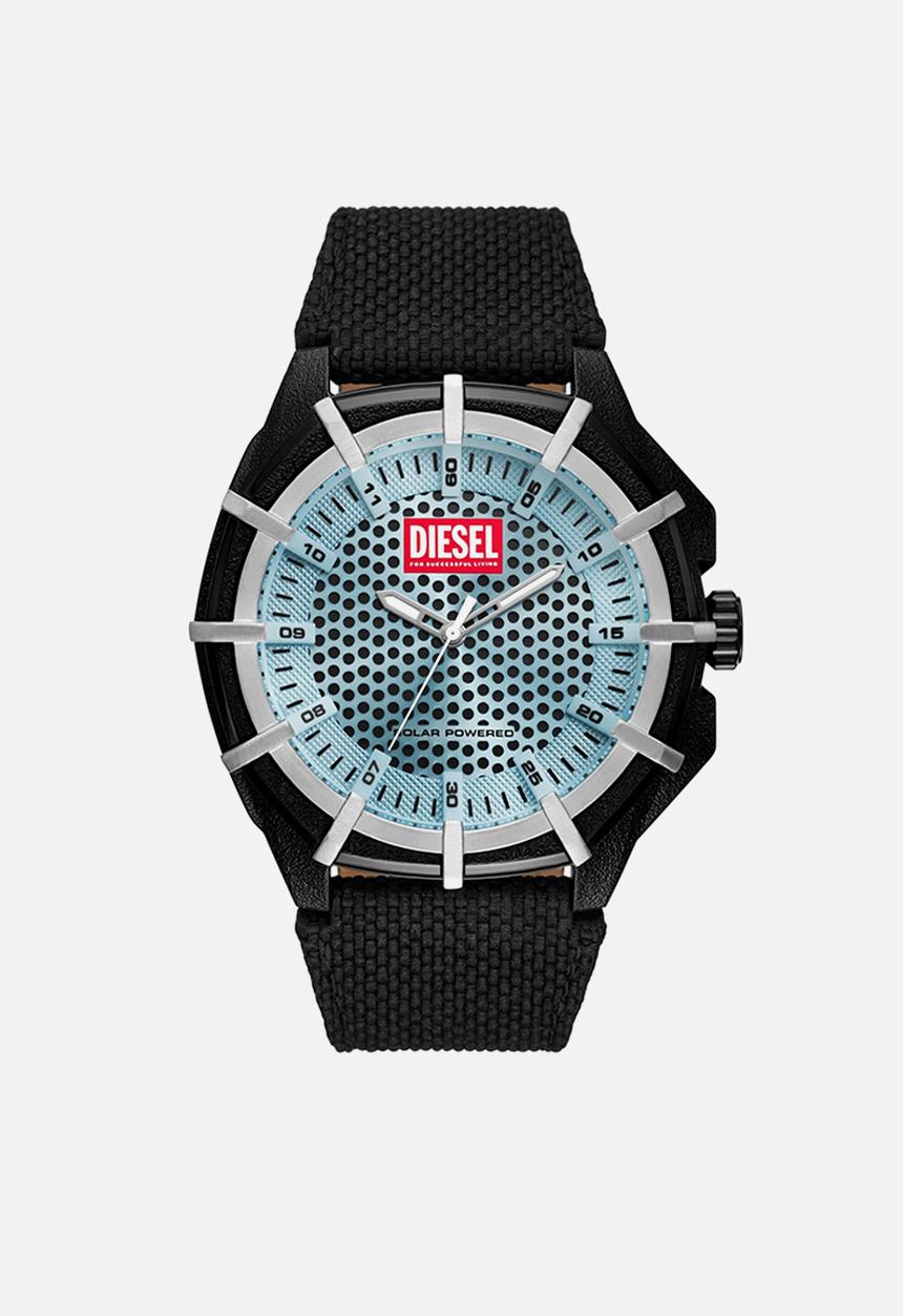 Diesel  - Diesel men's framed solar-powered watch - black