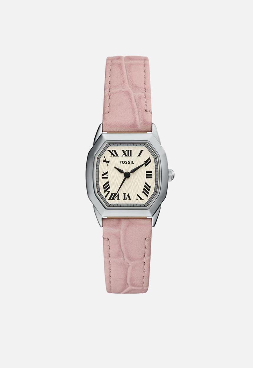 Fossil - Harlow watch - silver & pink