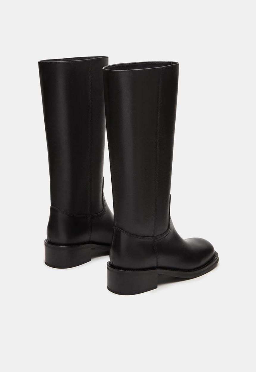 Steve Madden - Riggs Riding Boot - Black leather