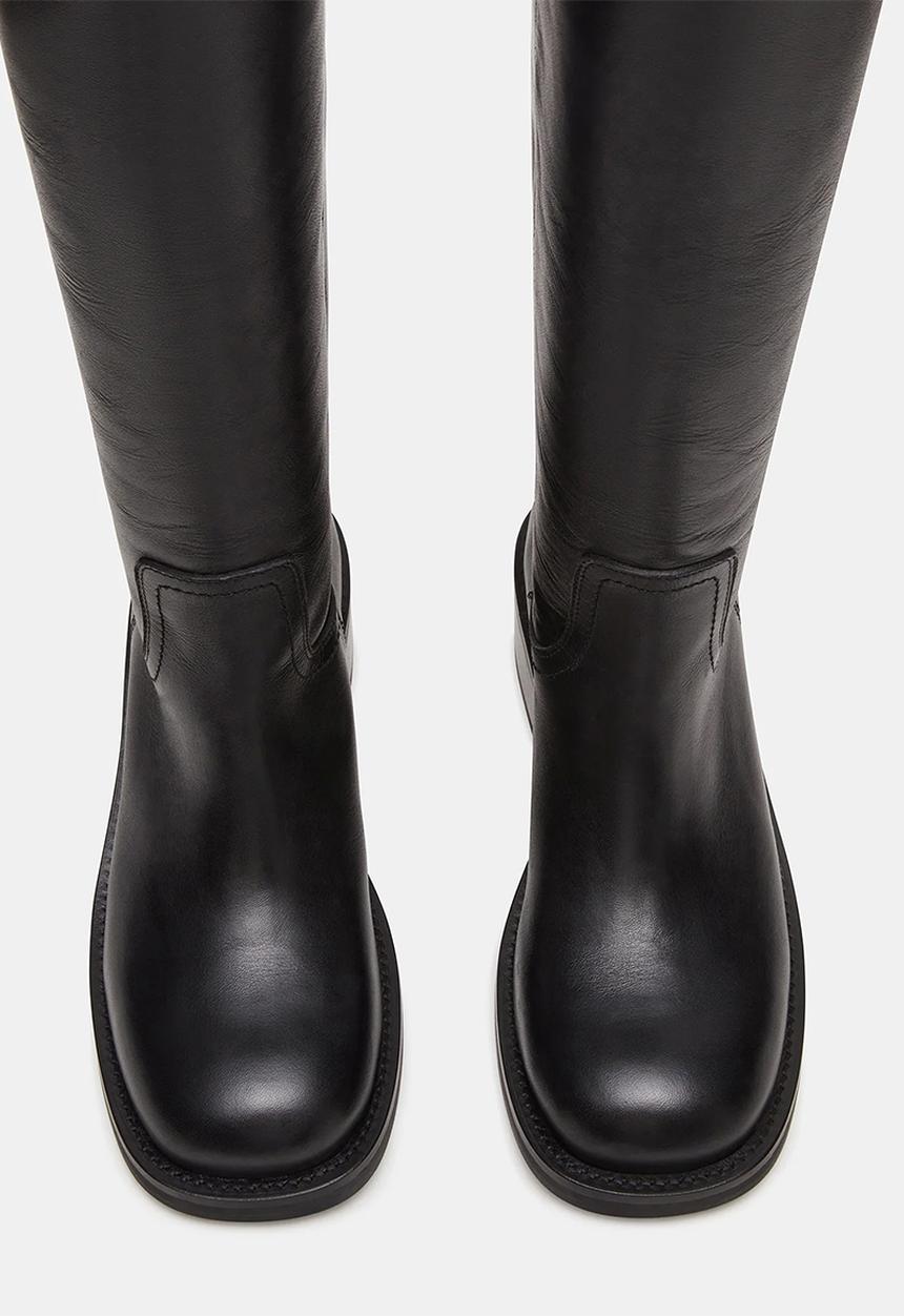 Steve Madden - Riggs Riding Boot - Black leather