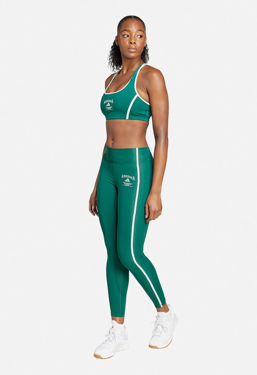 adidas Performance - Legacy legging - Cgreen/Cwhite