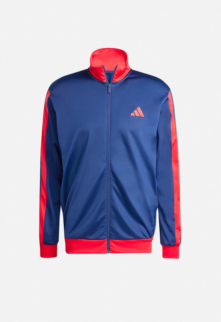 adidas Performance - 3-Stripes Tricot Regular Fit Colourblock Tracktop  - Blue
