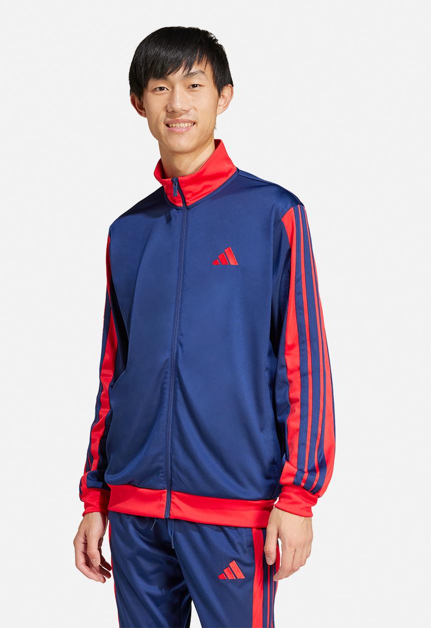 adidas Performance - 3-Stripes Tricot Regular Fit Colourblock Tracktop  - Blue