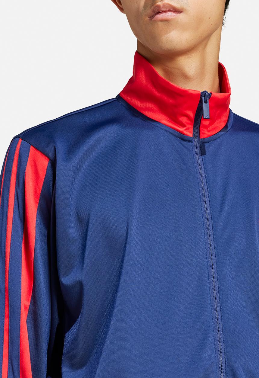adidas Performance - 3-Stripes Tricot Regular Fit Colourblock Tracktop  - Blue