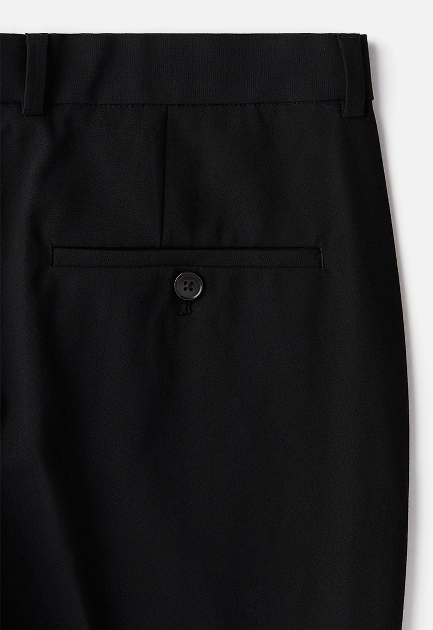 H&M - Slim fit ankle-length trousers - black