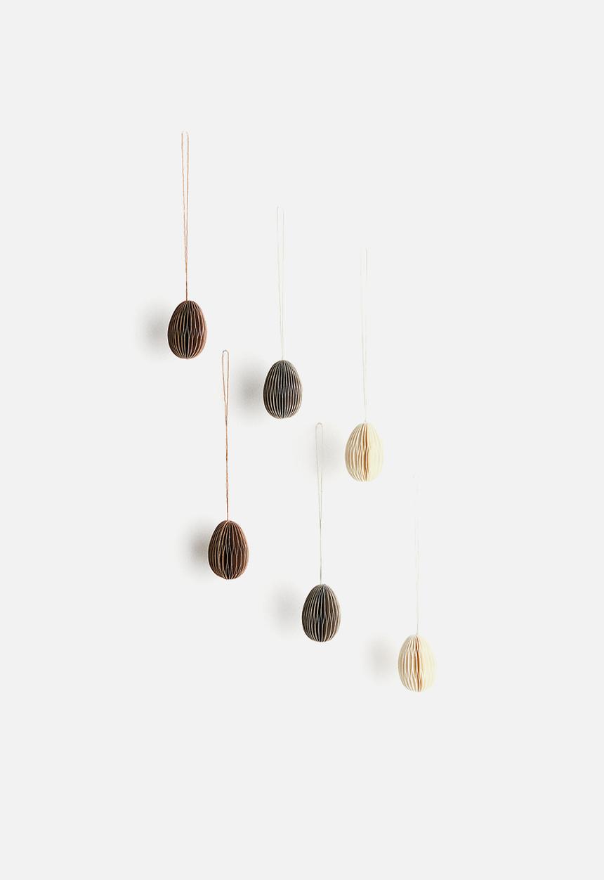 H&M - 6 Pack easter decorations - white
