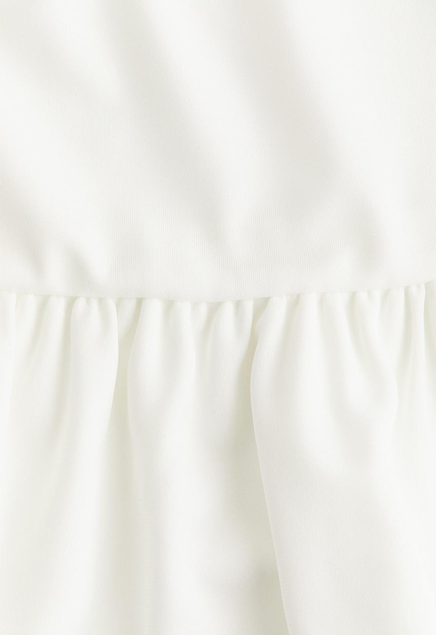 H&M - Tiered-skirt jersey dress - cream