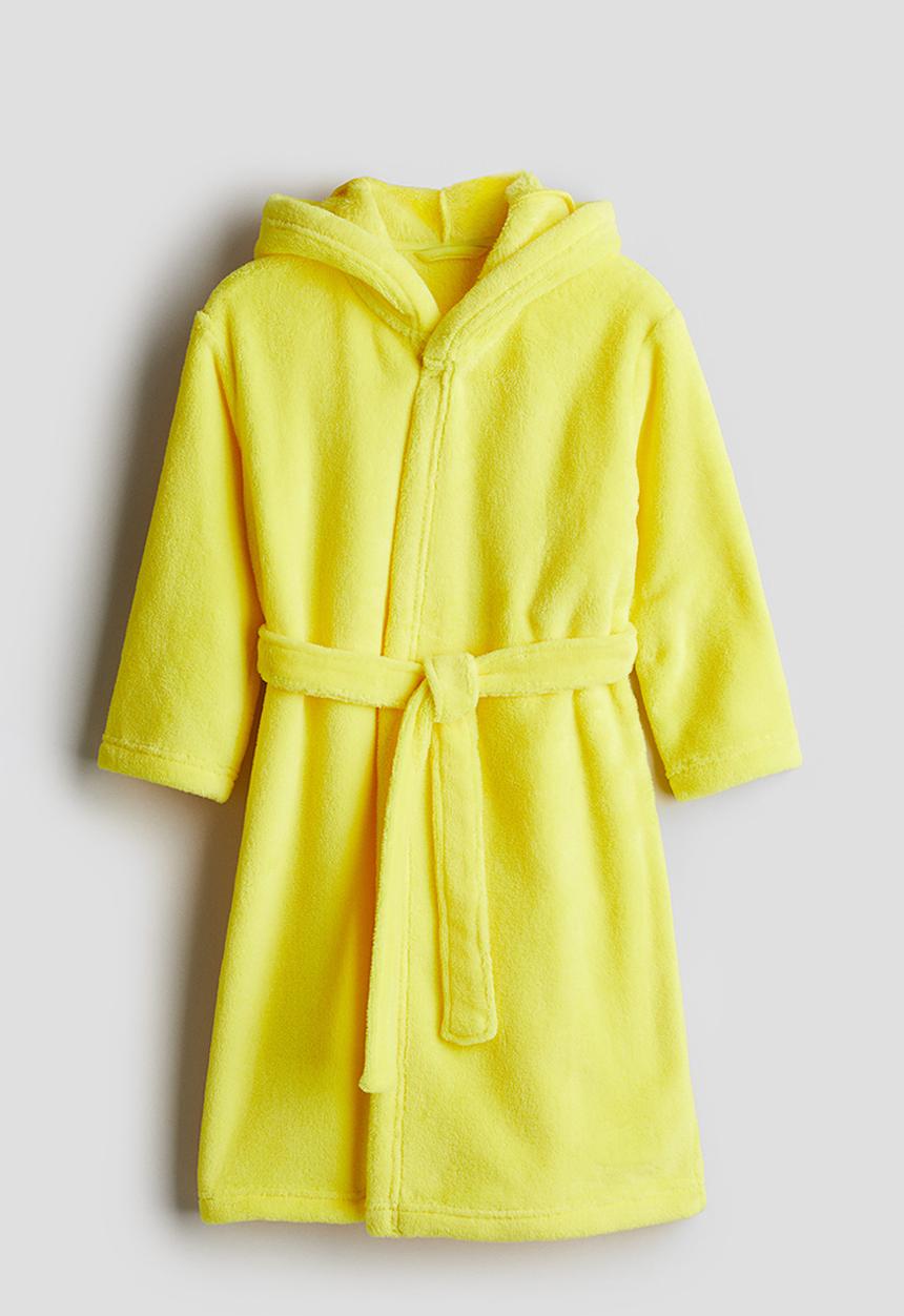H&M - Fleece dressing gown - yellow
