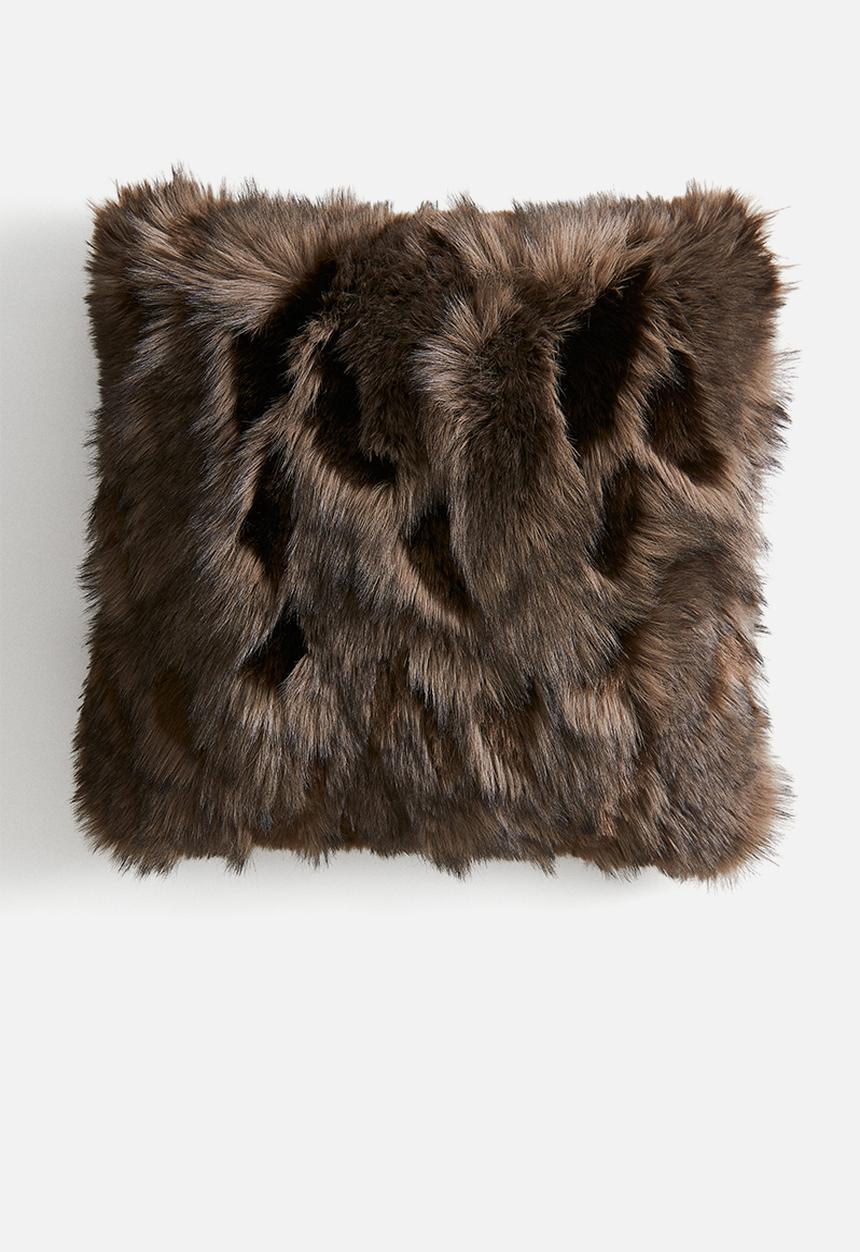 H&M - Fluffy cushion cover - brown
