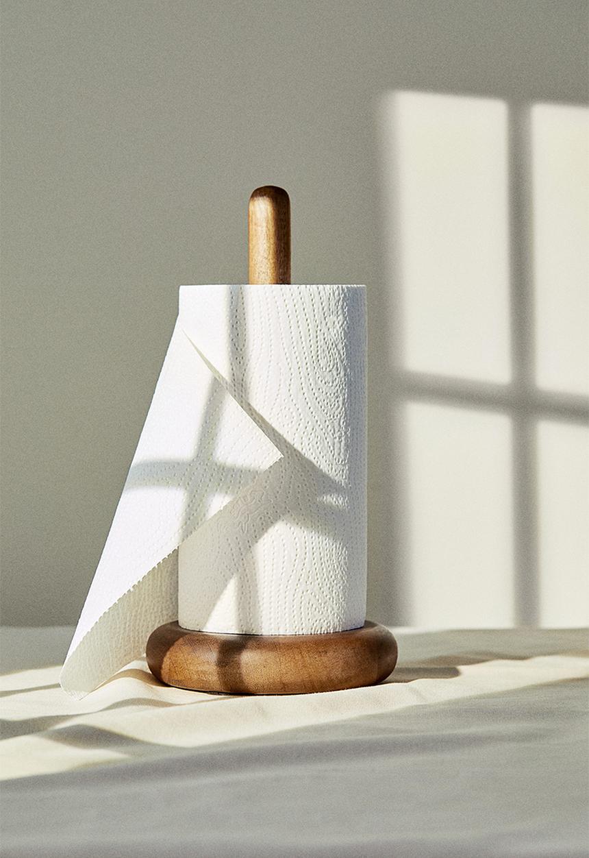 H&M - Wooden paper towel holder - brown
