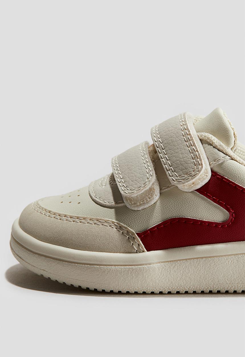H&M - Block-coloured trainers - white/red