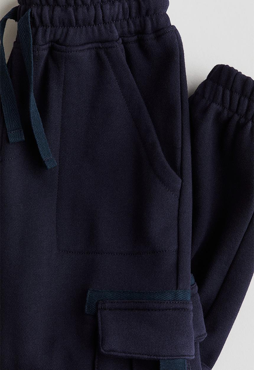 H&M - Cargo joggers - navy blue 