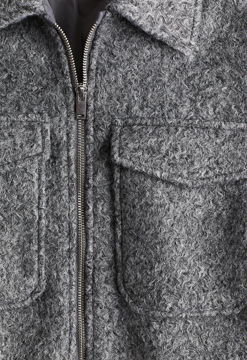 H&M - Felted shacket - grey
