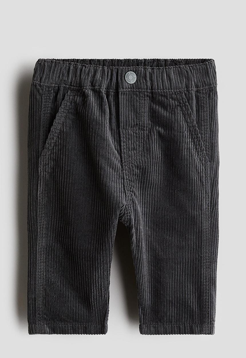 H&M - Cotton corduroy trousers - grey