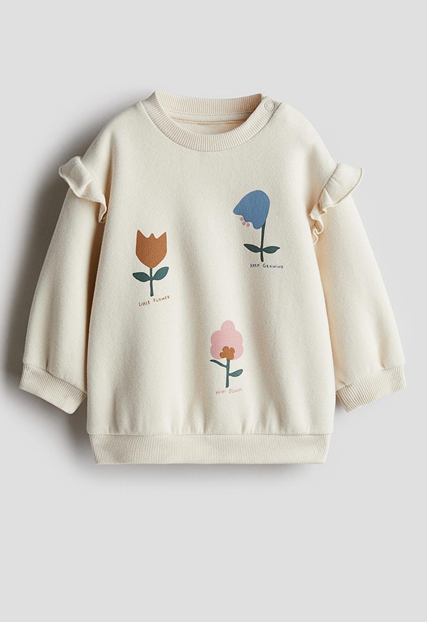 H&M - Printed sweatshirt - beige,multi