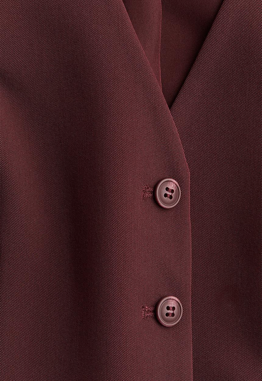 H&M - Suit waistcoat - burgundy