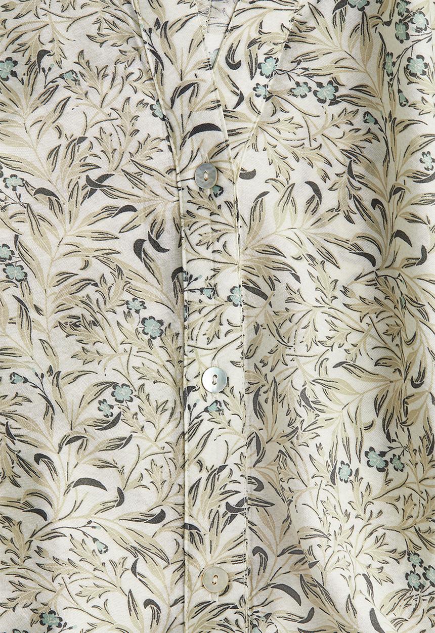 H&M - Patterned tie-belt dress - cream/patterned 