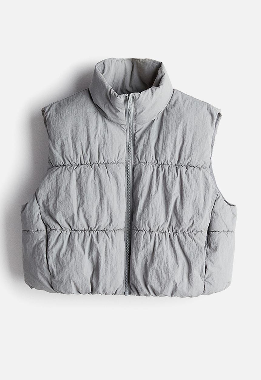 H&M - Puffer gilet - light grey 