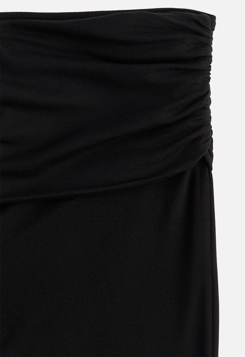 H&M - Foldover-waist capri leggings - black