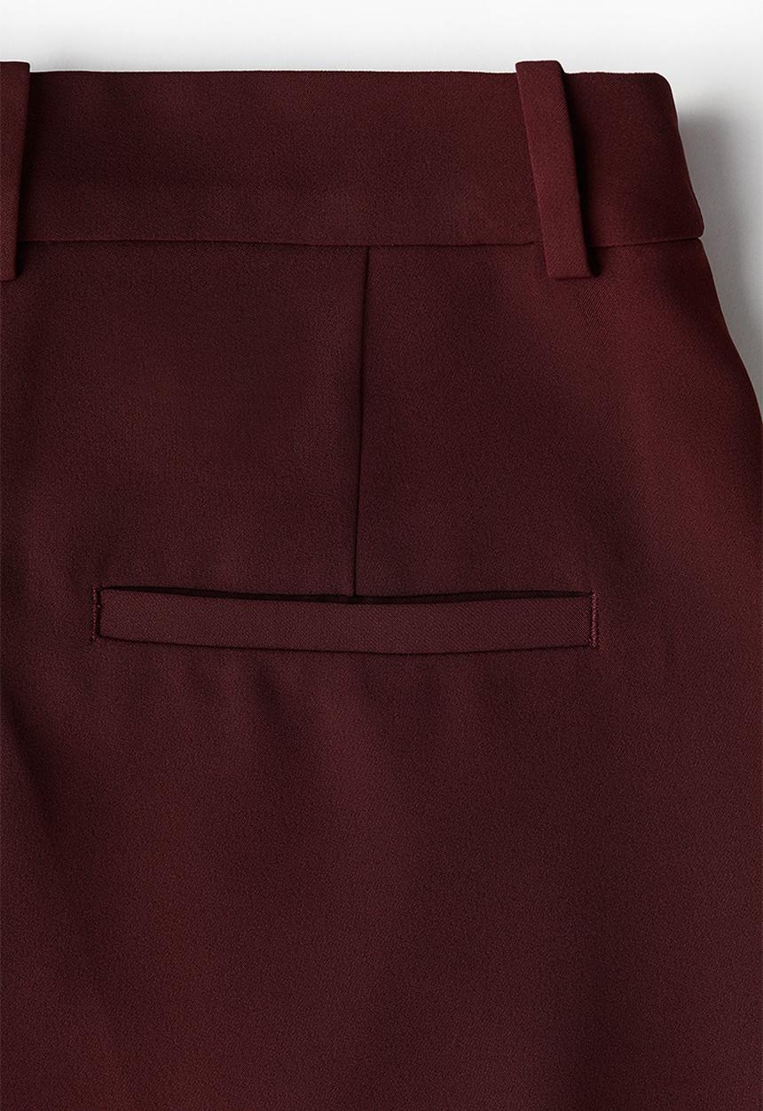 H&M - Straight trousers - burgundy