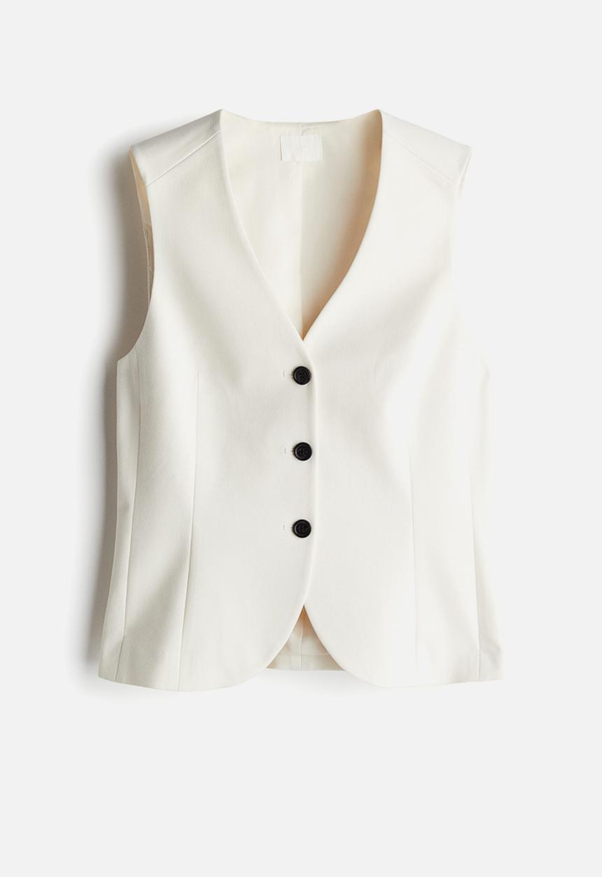 H&M - Tailored suit waistcoat - cream