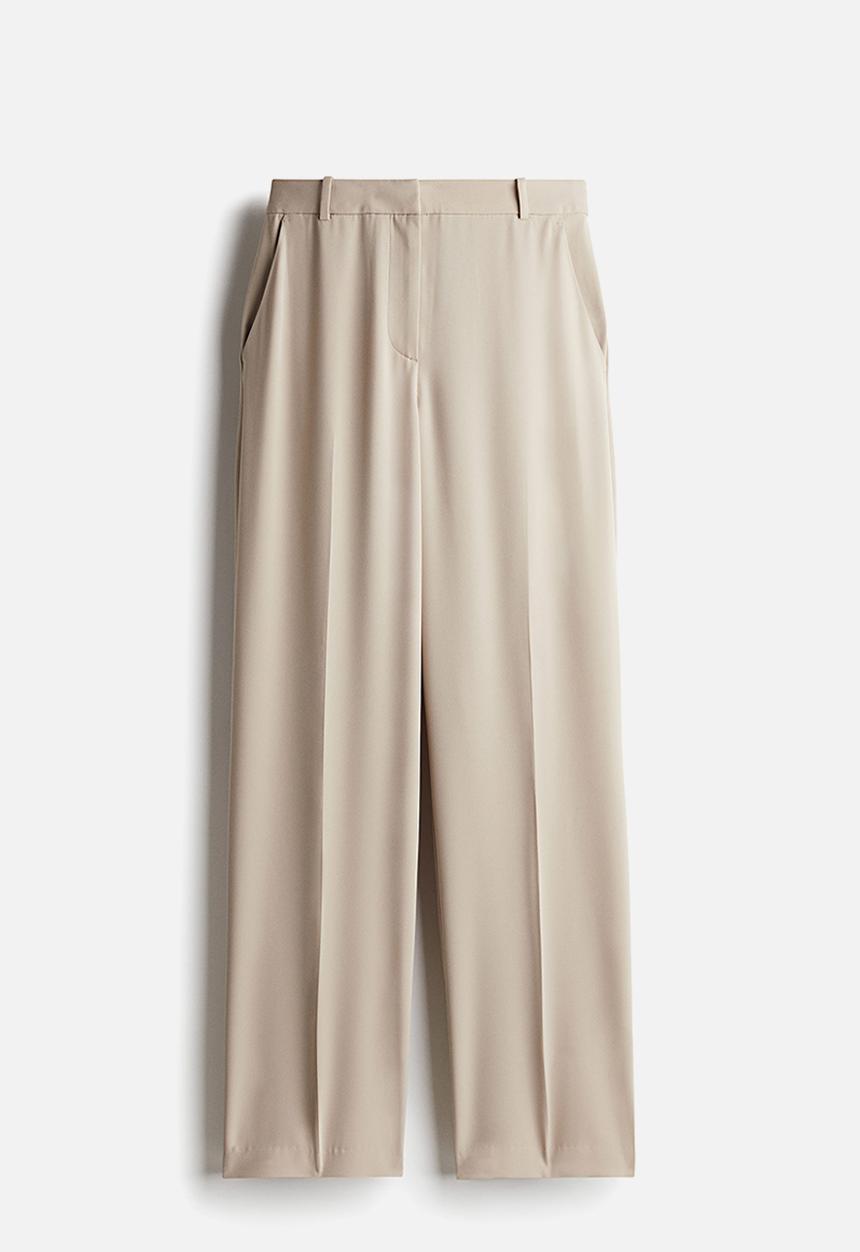 H&M - Straight trousers - light beige