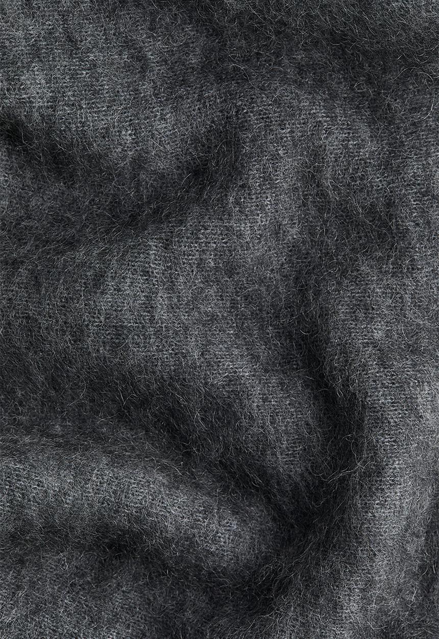 H&M - Mohair-blend knitted skirt - dark grey